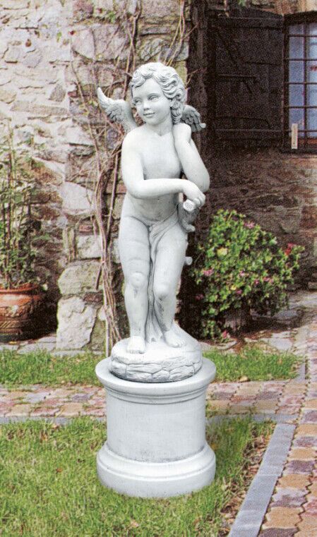 581/I - ANGELO CUPIDO IN MARMO CEMENTO