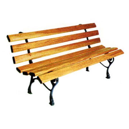 AL/P5 - PANCHINA NELLY IN GHISA E LEGNO
