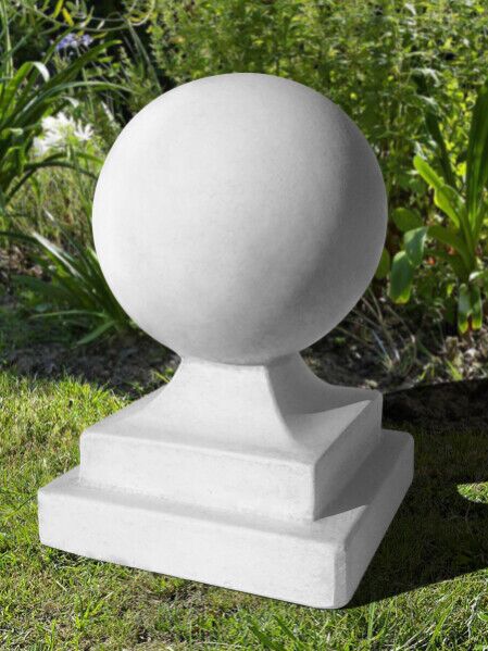 AV6087/GR - PALLA CON BASE A 2 RIPIANI IN MARMO CEMENTO