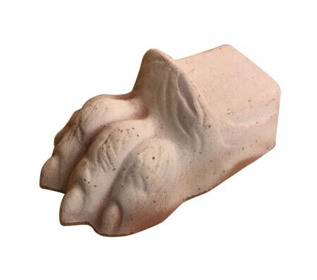 281648/T - SUPPORTO PER VASI ZAMPA DI LEONE IN TERRACOTTA