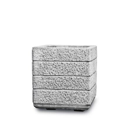 ADAM40/K - FIORIERA QUADRATA IN MARMO CEMENTO