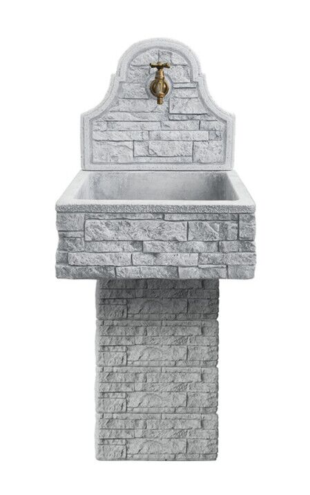 ASSO50/4/K - LAVELLO A MURO CON PANNELLO + 4 ELEMENTI BASE