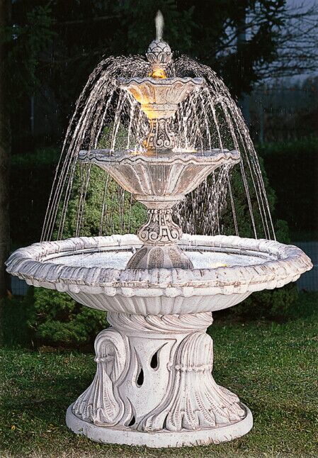 FO222/DG - FONTANA A CASCATE RODICA IN MARMO CEMENTO
