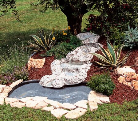 LG3501/DG - LAGHETTO IN PVC + CASCATA IN MARMO CEMENTO