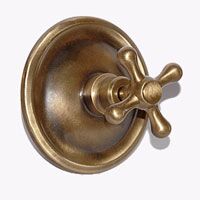 0142/1/CR - 0142/2/CR - RUBINETTO AD INCASSO CON CHIUSURA A CROCE ROTONDA