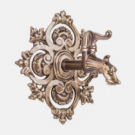0433/1 - ROSONE DECORATO CON RUBINETTO DRAGHETTO (1/2")